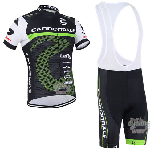 2016 Maillot Cannondale Tirantes Mangas Cortas verde Y Negro(2)